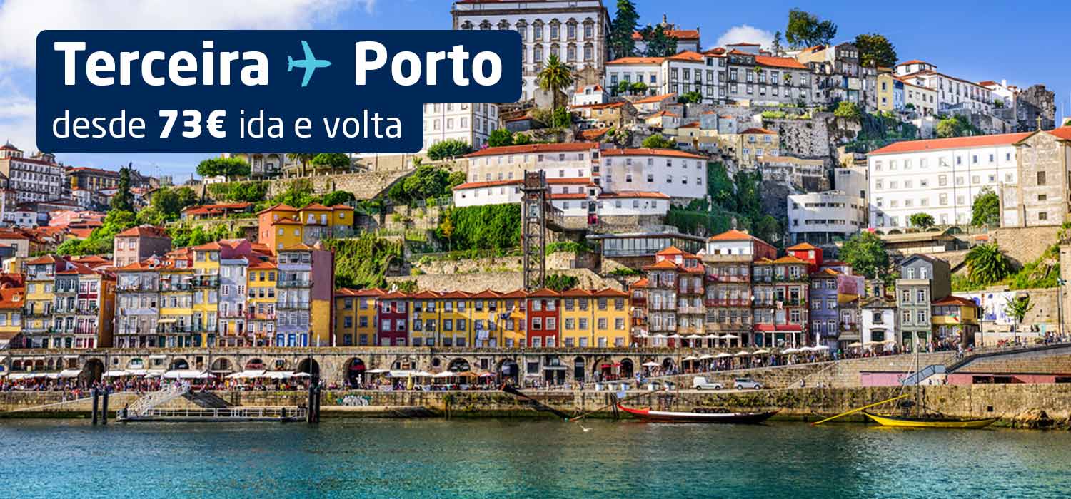 Terceira > Porto desde 73€ ida e volta