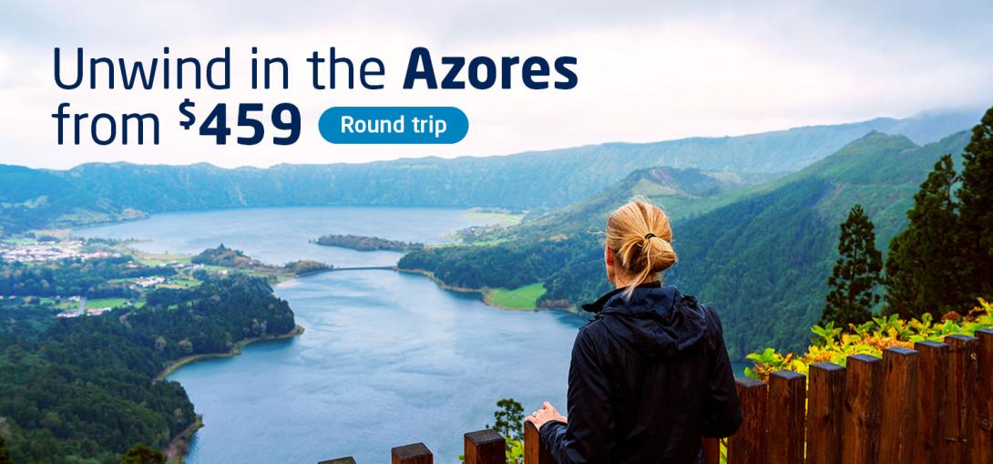 Unwind in the Azores from $459 round trip